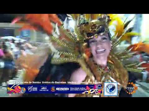 Desfile da Escola de Samba Unidos do Barrabas de Rio Novo Melhor Carnaval da Região