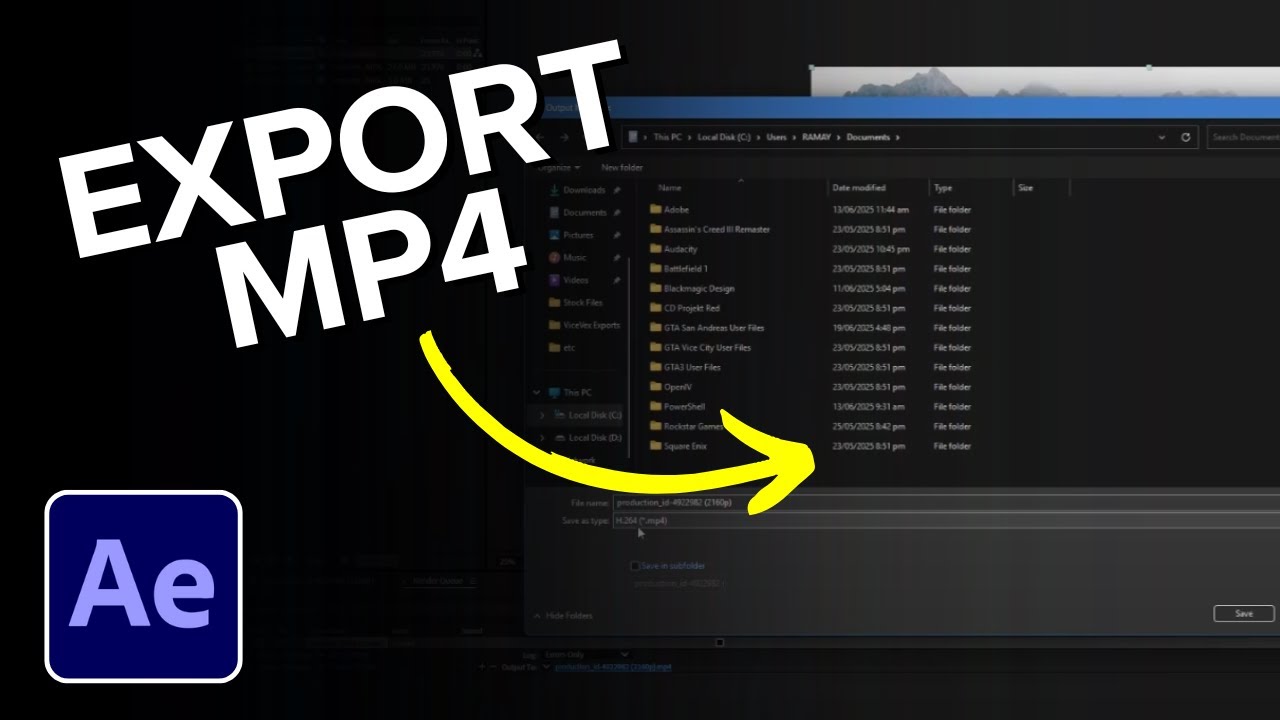 How to Export After Effects to MP4 Without Media Encoder