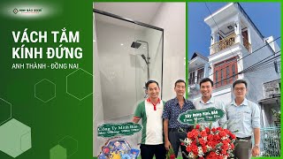 Thiết kế phòng tắm tối ưu hoàn hảo với vách tắm kính | Chị Thành – Đồng Nai