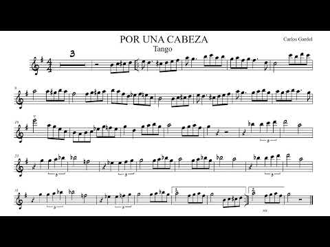 Por una cabeza  Violin backing track