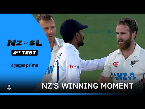 The Winning Moment For NZ 🏆 | NZ vs SL | 1st Test | Prime Video India