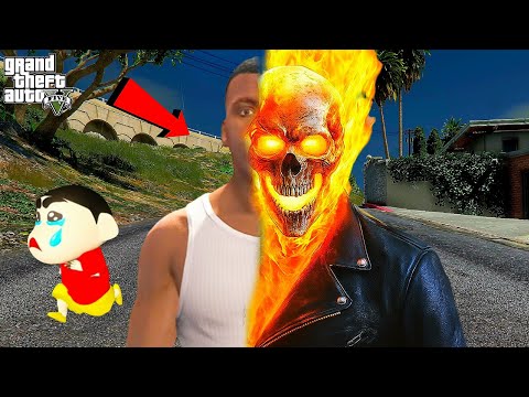 Franklin Become GHOST RIDER in GTA 5