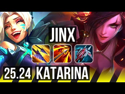 JINX & Lulu vs KATARINA & Braum (ADC) | 8/3/15 | EUW Master | 25.24