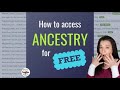 Ancestry: How to Research Your Family Tree For Free