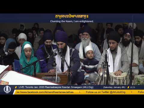013 Toronto Jan  2020 Raensabaayee Keertan - Bhai Taranjeet Singh Jee Leeds UK