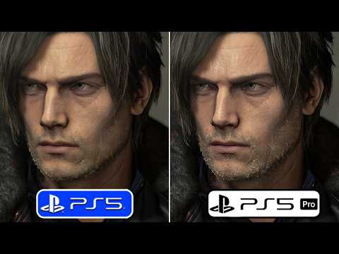 Resident Evil Requiem - PS5 vs PS5 PRO Graphics & Frame Rate Comparison