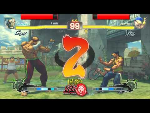 Leslie (Sagat) vs DM MCZ Kaiser (Yun) - FT5 Deuce rules (SEL SFAL Sn1)