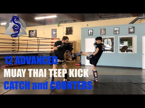 12 Advanced Muay Thai Teep Kick Catch and Counters