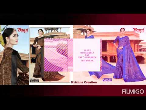 BANSI FASHION SURAT BRASSO SILK SAREES BUY ONLINE AT AFFORDABLE PRICES