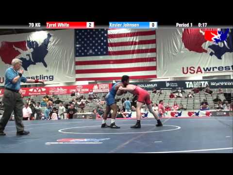 Tyrel White vs. Xavier Johnson at 2013 Junior Nationals - FILA - GR