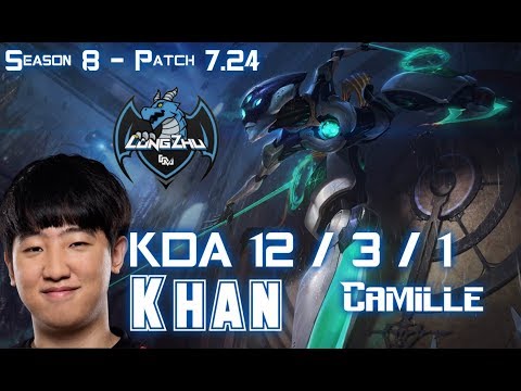 LZ Khan CAMILLE vs RIVEN Top - Patch 7.24 KR Ranked