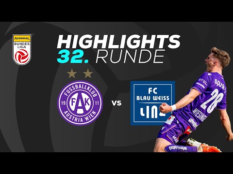 FK Austria Wien - FC Blau-Weiß Linz 32. Runde ADMIRAL Bundesliga 2024/25