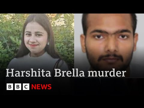 Video | Harshita Brella murder:  international manhunt as family in India demand justice | BBC News