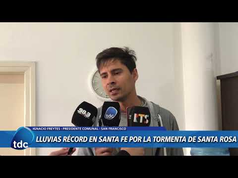 SAN FRANCISCO | LLUVIAS RÉCORD EN SANTA FE POR LA TORMENTA DE SANTA ROSA