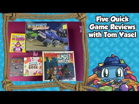 Five Quick Game Reviews - with Tom Vasel