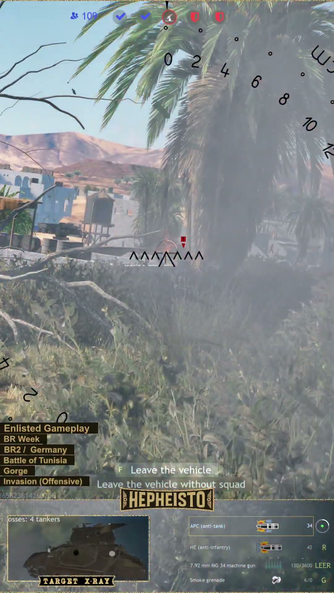 Tanker eliminates Tank M24 with 50mm Cannon