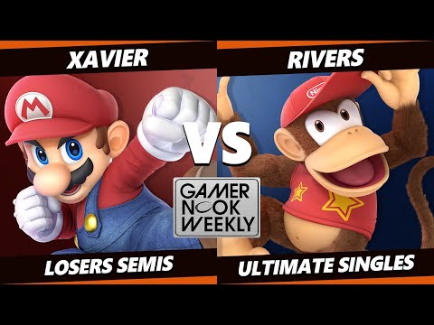 GNW 3 Losers Semis - xavier (Mario) Vs. Rivers (Diddy Kong) Smash Ultimate - SSBU
