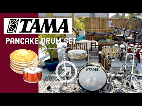 TAMA Pancake DrumSet | Tiny Drums for Gigs | Club Jam | Soft Drumming | Travel Drum Kit