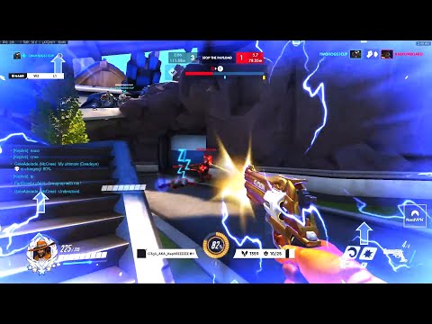 Gale Dominating as Nano McCree! POTG! [ Overwatch Season 28 Top 500 ]