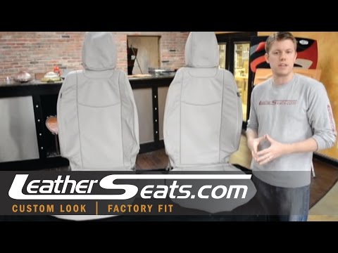 Nissan Leaf leather trimmed seat covers / interior upgrade package - www.LeatherSeats.com