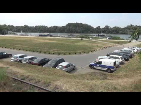 Train Driver's view: railroad  from  Belgrade  Donji grad to Belgrade spoljna(Diesel locomotive )