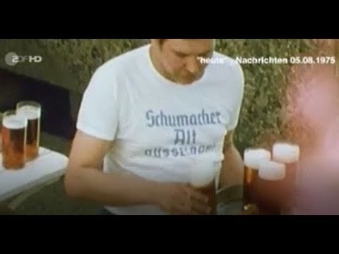1975 Sommer Hitzewelle in Düsseldorf | Hannen und Schumacher Alt gegen den großen Durst
