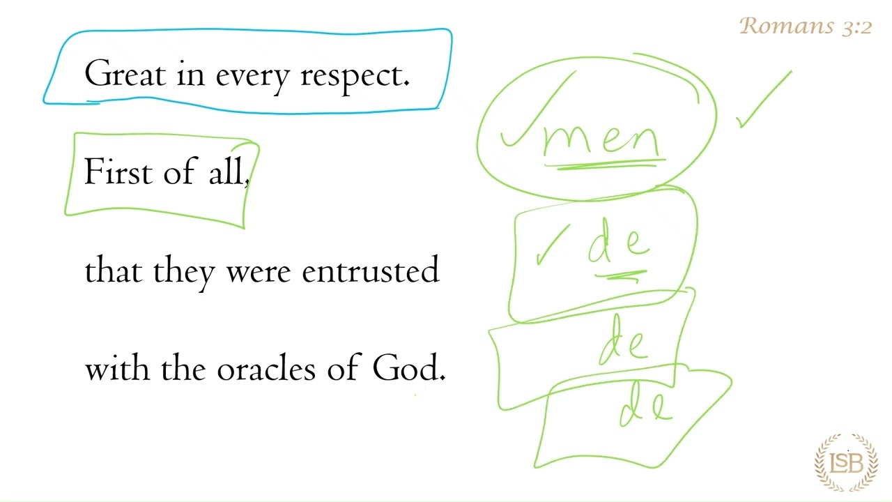 BTV: Romans 3:2b