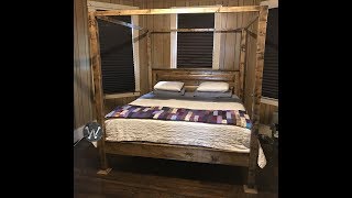 FARMHOUSE BED FRAME (King Size Four Poster)