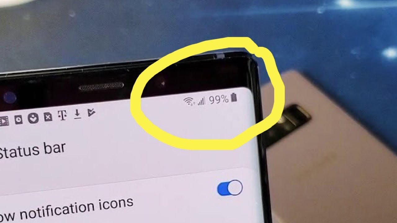 Galaxy Note 8/9/10/10+ : How to Add Battery Percentage % on Status Bar