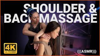 ASMR Session for Sleep: Shoulders and Back Massage by Anna to Sandra
