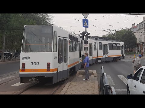 Calatorie cu V3A-93 362 pe linia 24 intre statiile "Carpati" si "Bd. Gloriei"