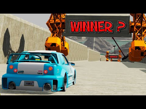 High Speed Obstacle Course Jumps #2 - BeamNG.DRIVE | CRASHTherapy