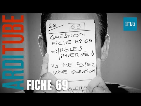 Thierry Ardisson answers questions from "File 69" | INA Arditube