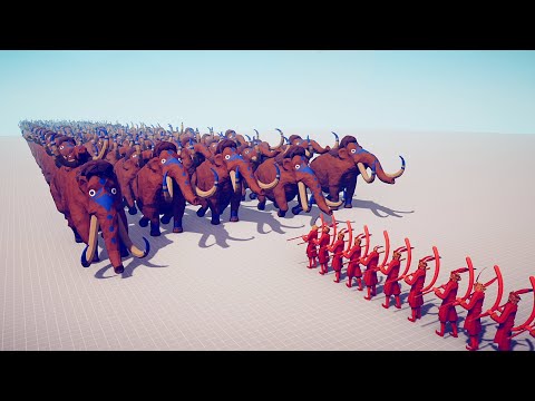 100x MONKEY KING vs 100x MAMMOTH | TABS Totally Accurate Battle Simulator