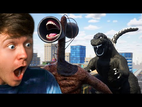 Reacting to GODZILLA vs SIREN HEAD the BATTLE!