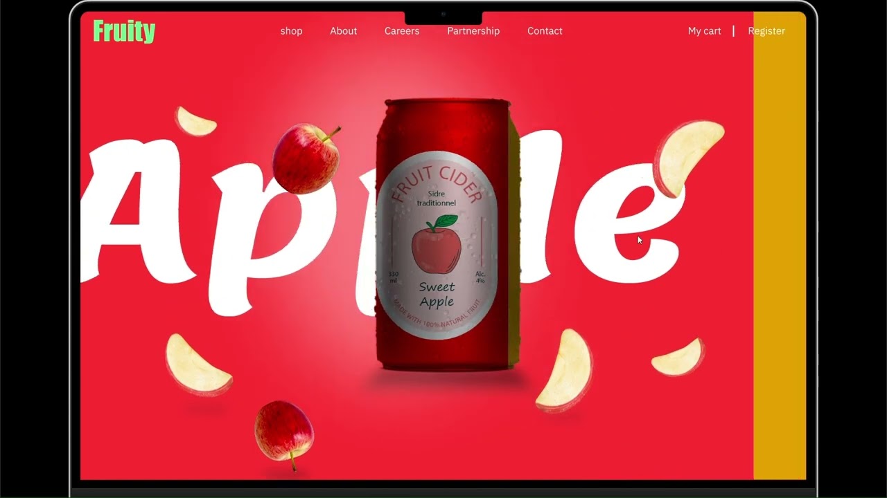 fruit juice can animation in Figma