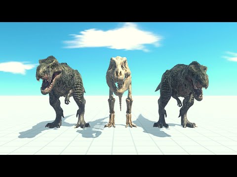FAKE, SKELETON And ORIGINAL T-Rex Vs Every Faction ARBS | Animal Revolt Battle Simulator