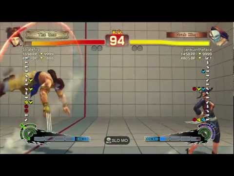 SSF4:AE 2012 -- Xbox Live -- Strafefire (Juri) vs. jankuintheface (Claw)