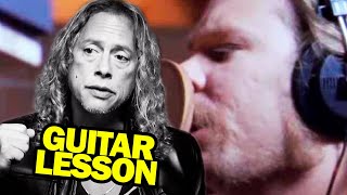 KIRK HAMMETT TEACHING HOW TO PLAY NOTHING ELSE MATTERS #METALLICA