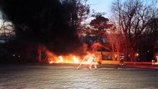 preview picture of video 'HFD Utility Pole Fire 2014 3 22'