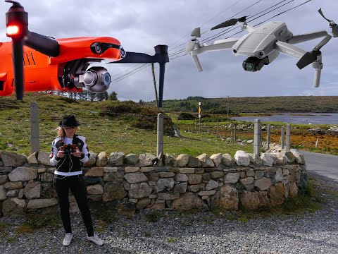 Autel Evo2 Pro and DJI Mavic Air2 comparison in high winds