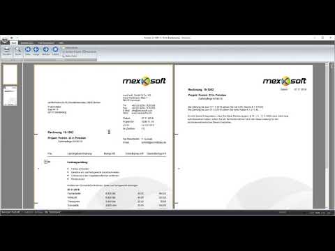 mexXsoft X1.1 - Film 10: Erstellung und Ausdruck einer Rechnung nach GoBD