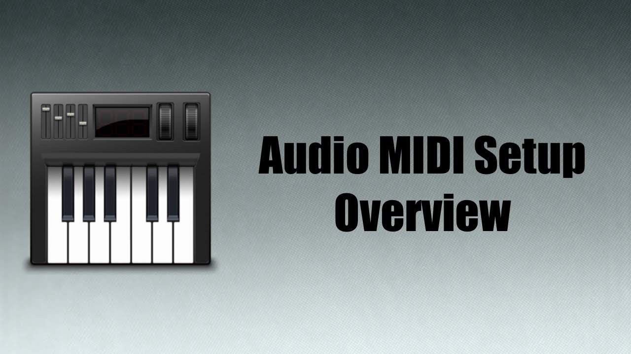 Mac OS X Audio MIDI Setup Overview