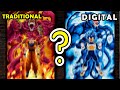 Drawing Goku And Vegeta Great Ape Oozaru Who Wins Digital Vs Traditional Art