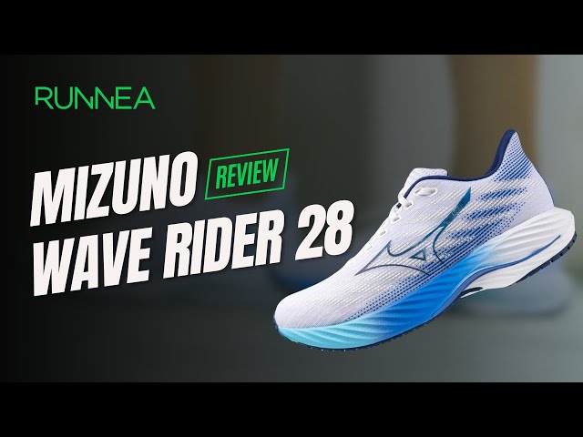 Vídeo relacionado con Mizuno Wave Rider 28 - Tenis de Correr para Mujer, Blanco-Azul Mugen, 8 Wide