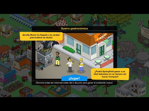 Los Simpson Tapped Out Evento: Guerra Gastronómica