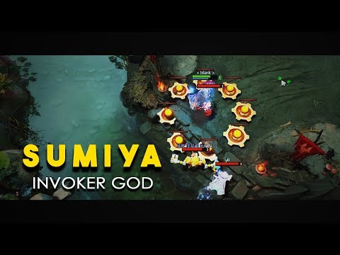 EPIC SumiYa Invoker GOD vs 3 Players At Mid - HARD MID EARLY - MONSTER Invoker Dota 2 7.07d