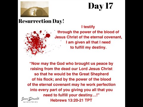 Day 17 - Declaration of the Power of the Blood of Jesus Christ.