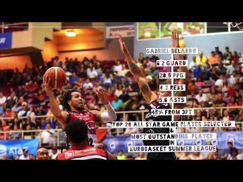 Gabriel “Gaby” Belardo Eurobasket Summer League 2018 Highlights