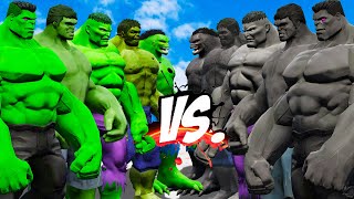 TEAM GREEN HULK VS BLACK HULK - HULK BATTLE - EPIC SUPERHEROES WAR